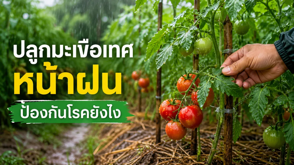 7 ข้อปลูกมะเขือเทศหน้าฝน ป้องกันโรคยังไง